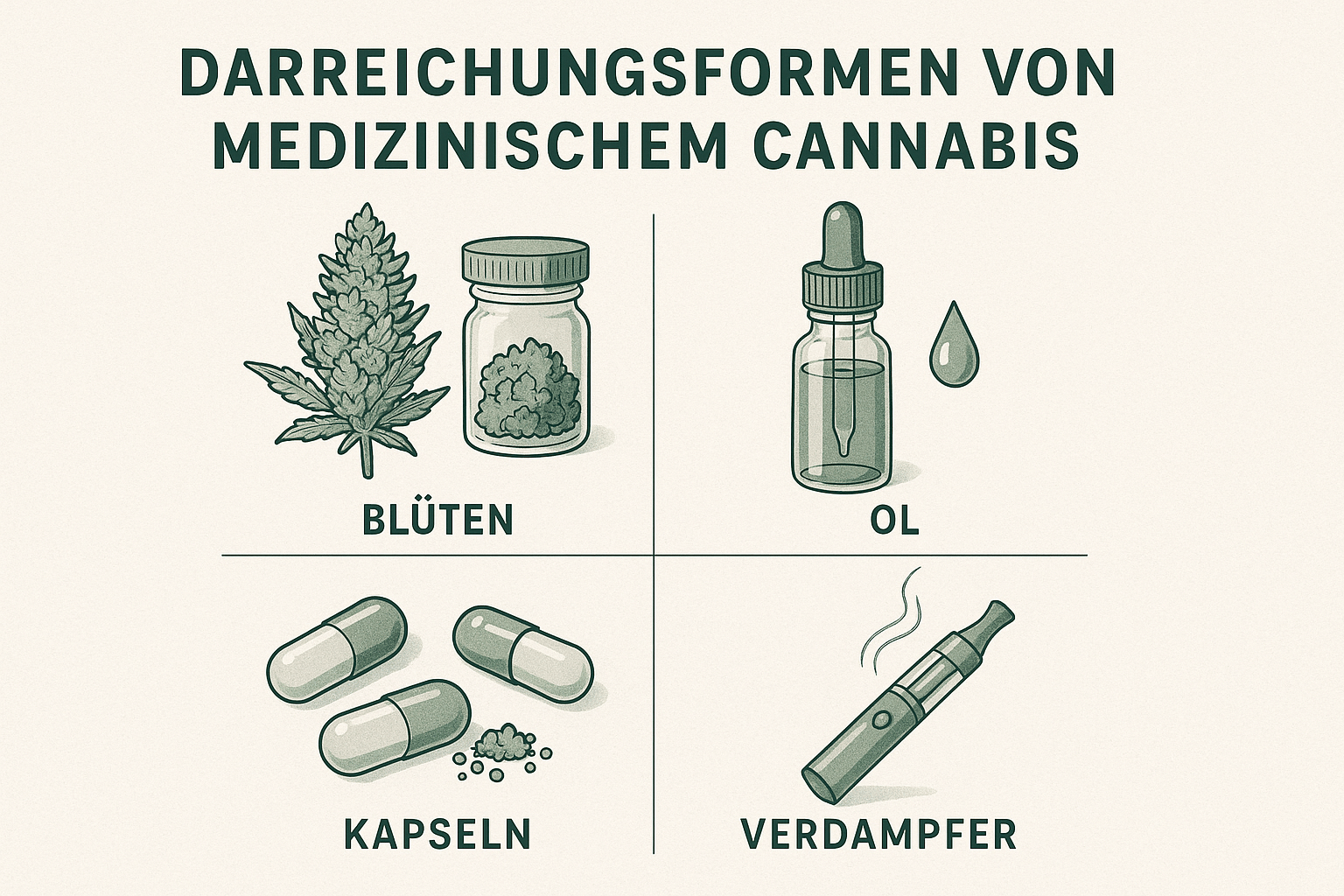 Medizinisches Cannabis Formen